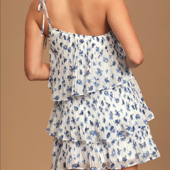 Lulus One Shoulder Ruffle Dress - Picture 2 of 7